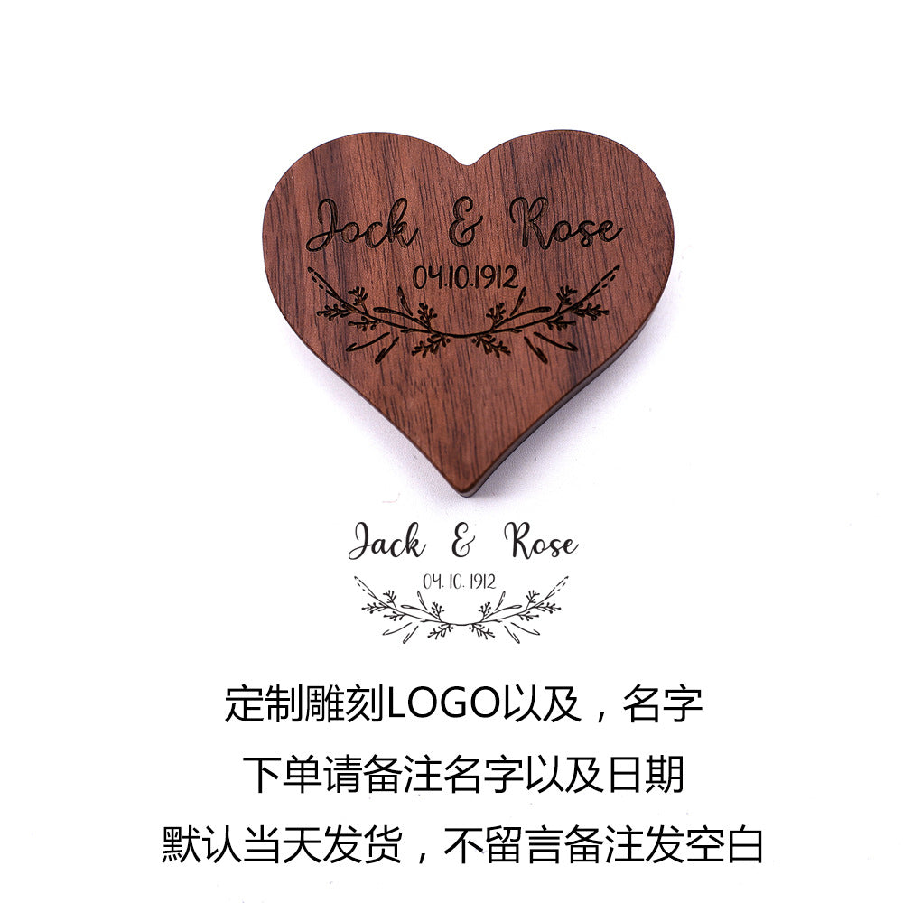 Solid Wood Jewelry Box | Custom Engraving Option