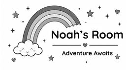 Rainbow artwork theme for personalized nursery name sign