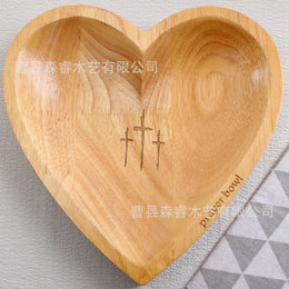 Wooden Heart Bowl | Decorative Keepsake & Jewelry Dish