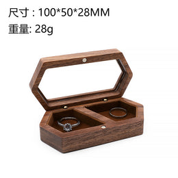 Black Walnut Ring Box | Personalized Proposal & Wedding Box