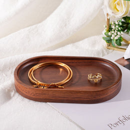 Personalized Wooden Ring Dish & Jewelry Tray | Custom Engraving
