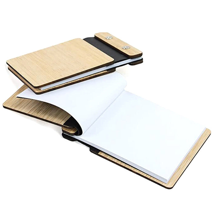Blank Wooden Cover Guest Book | Rustic Wedding Signing Book