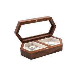 Black Walnut Ring Box | Personalized Proposal & Wedding Box