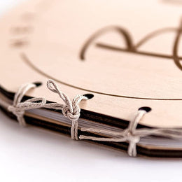 Wooden Baby Shower Guest Book | Baptism & Christening Keepsake