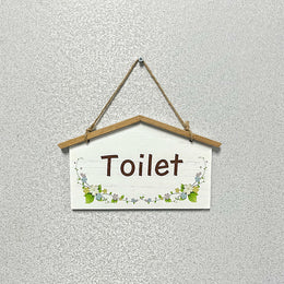 Rustic Wooden Door Sign | Welcome, My Room or Toilet