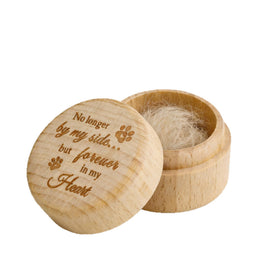 Wooden Pet Keepsake Box for Fur, Tag, Tooth or Memorial Items