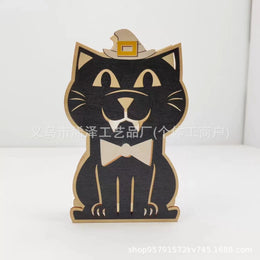 Halloween Wooden Tabletop Decor | Pumpkin, Ghost & Black Cat Sets