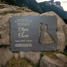 Engraved Wooden Wedding Invitation | Custom Event Invite