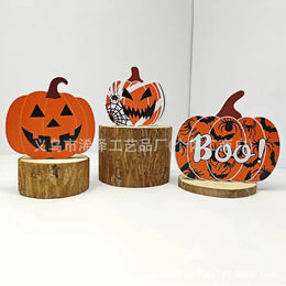 Halloween Wooden Tabletop Decor | Pumpkin, Ghost & Black Cat Sets