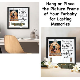 Pet Memorial Collar Photo Frame | Freestanding Keepsake Display