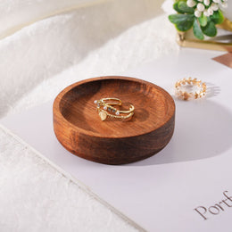 Personalized Wooden Ring Dish & Jewelry Tray | Custom Engraving