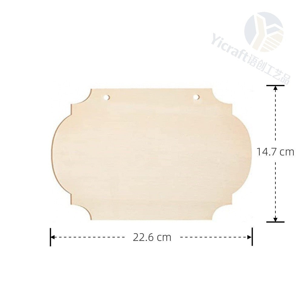 Blank Wooden Hanging Signs in Assorted Shapes for DIY Painting