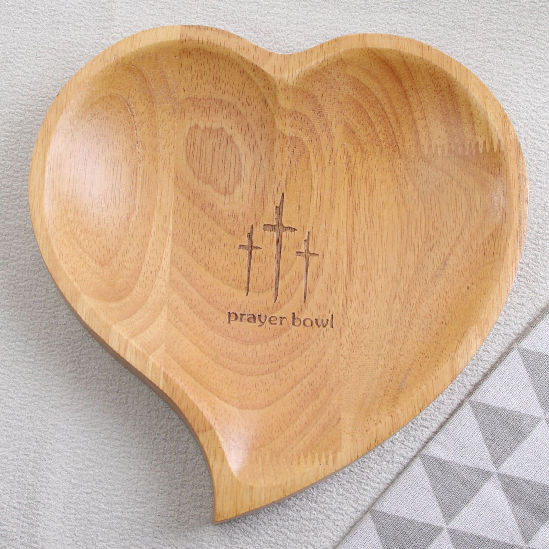 Wooden Heart Bowl | Decorative Keepsake & Jewelry Dish
