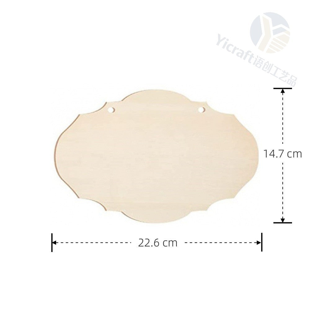Blank Wooden Hanging Signs in Assorted Shapes for DIY Painting