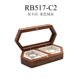 Black Walnut Ring Box | Personalized Proposal & Wedding Box