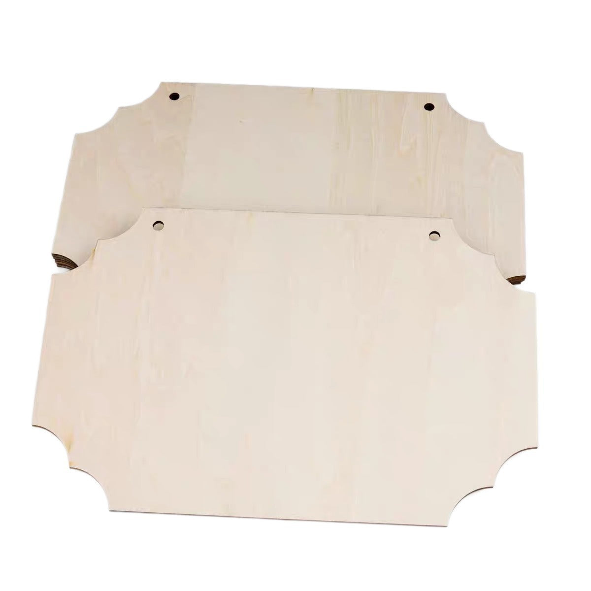 Blank Poplar Wood Door Sign for DIY Painting & Personalization
