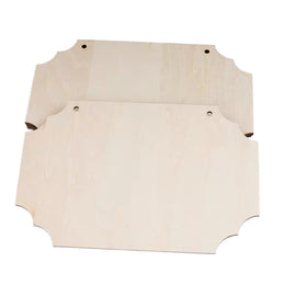 Blank Poplar Wood Door Sign for DIY Painting & Personalization
