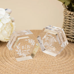 Clear Acrylic Ring Box | Custom Wedding & Engagement Holder