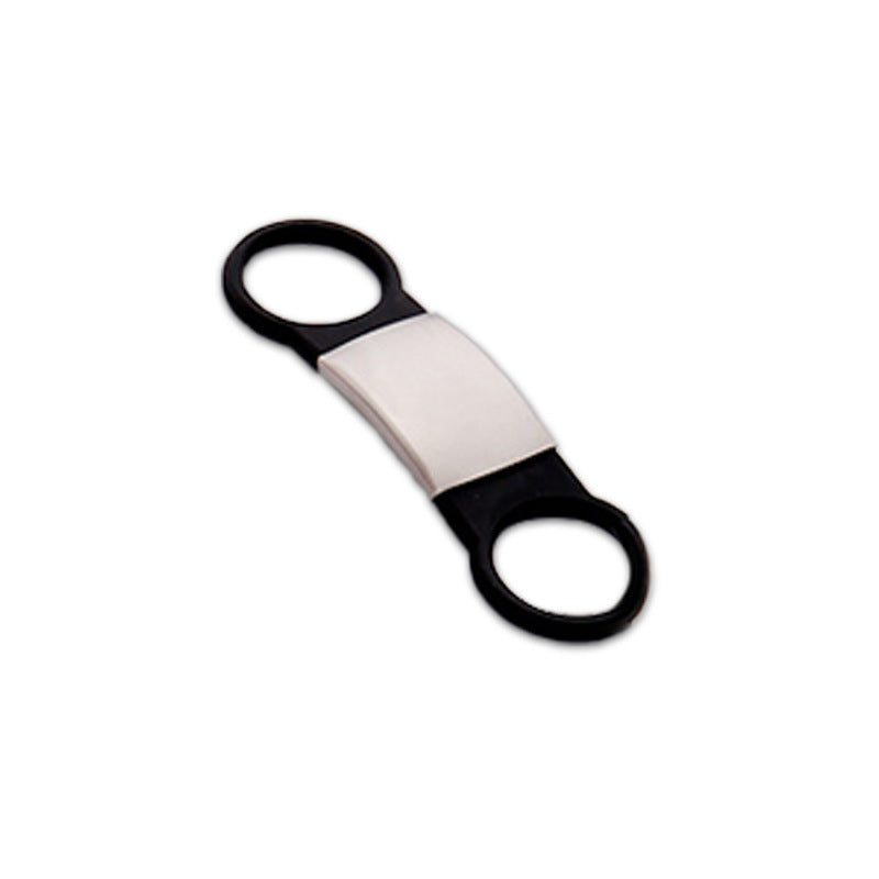 Silicone Pet ID Tag with Stainless Steel Center Plate