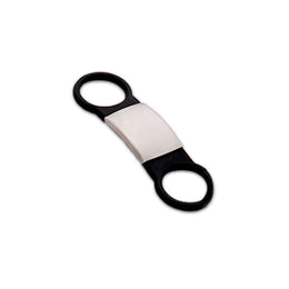 Silicone Pet ID Tag with Stainless Steel Center Plate