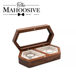 Black Walnut Ring Box | Personalized Proposal & Wedding Box