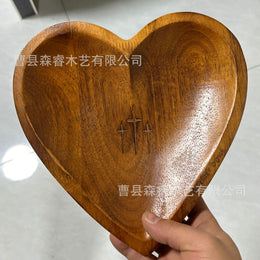 Wooden Heart Bowl | Decorative Keepsake & Jewelry Dish