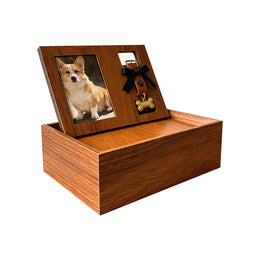 Pet Memorial Shadow Box Frame for Collar, Tags & Fur Keepsakes