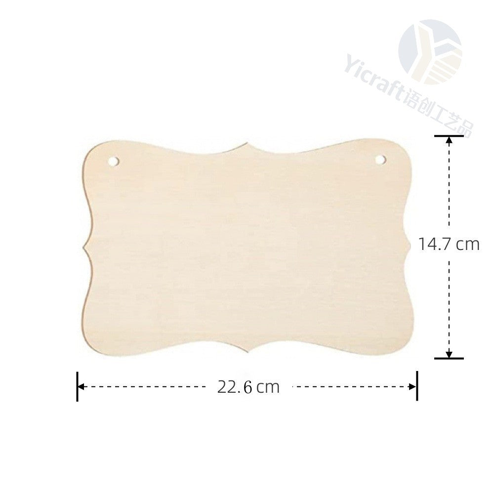 Blank Wooden Hanging Signs in Assorted Shapes for DIY Painting