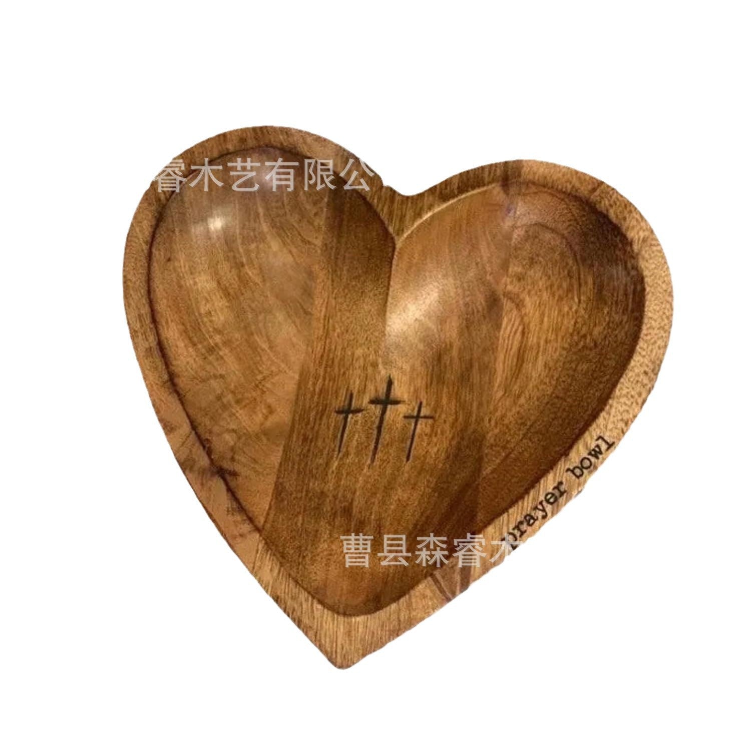 Wooden Heart Bowl | Decorative Keepsake & Jewelry Dish