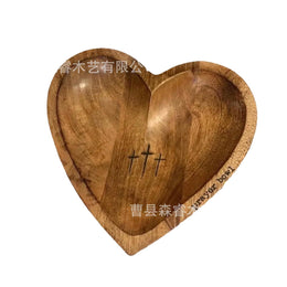 Wooden Heart Bowl | Decorative Keepsake & Jewelry Dish