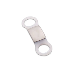 Silicone Pet ID Tag with Stainless Steel Center Plate