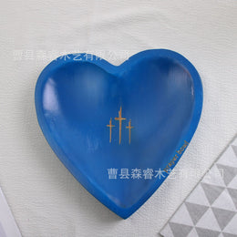 Wooden Heart Bowl | Decorative Keepsake & Jewelry Dish