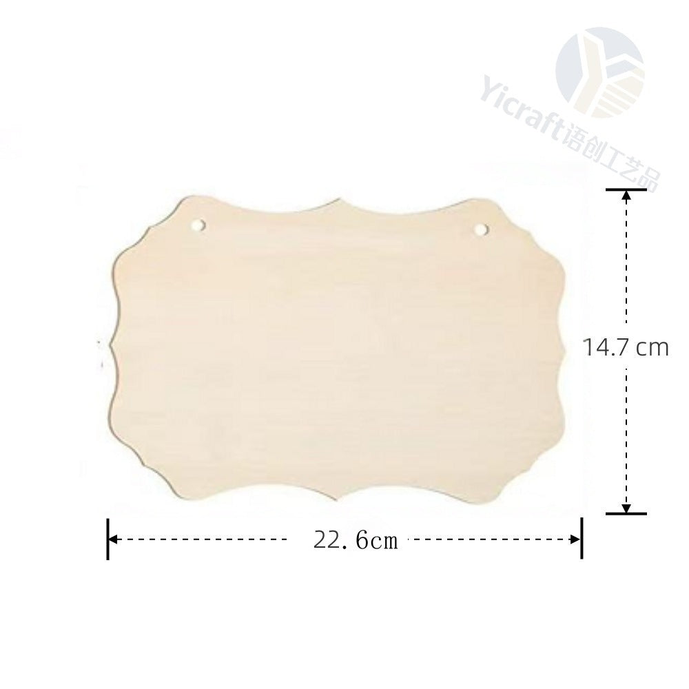 Blank Wooden Hanging Signs in Assorted Shapes for DIY Painting