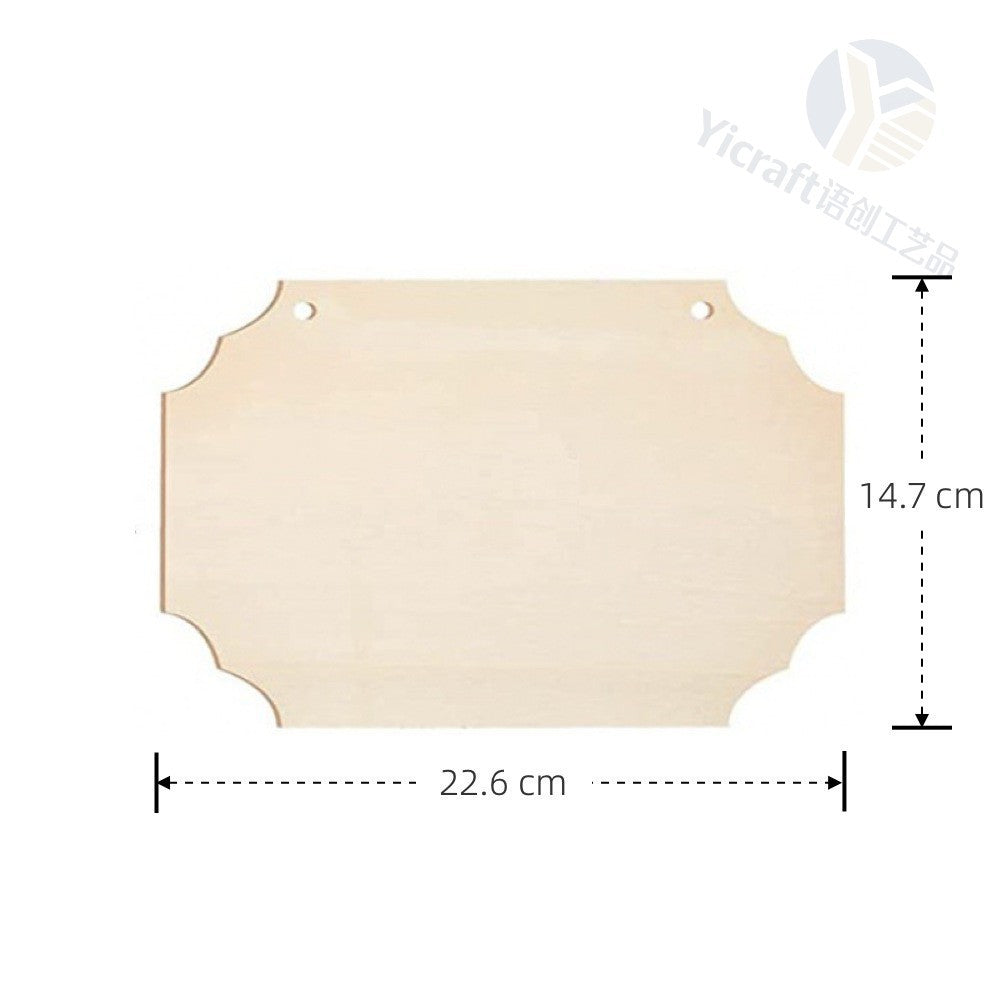 Blank Wooden Hanging Signs in Assorted Shapes for DIY Painting
