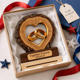 Wooden Heart Tabletop Decor | Couples & Valentine's Gift