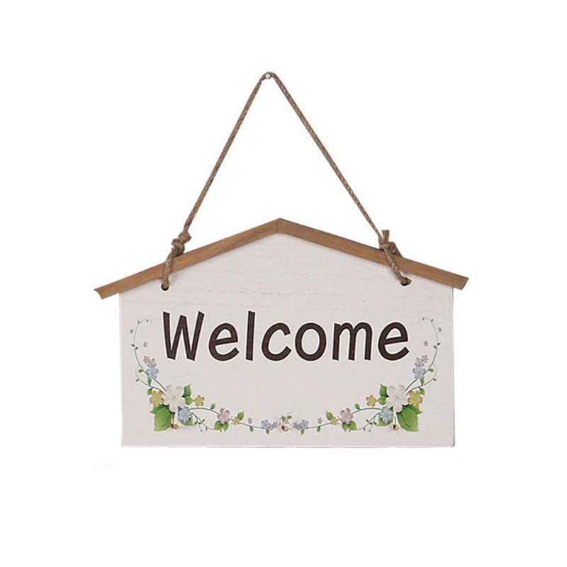 Rustic Wooden Door Sign | Welcome, My Room or Toilet