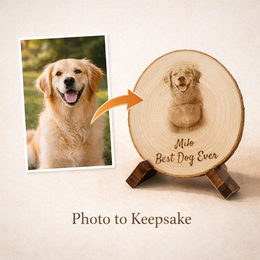 Personalized Dog or Cat Wood Slice Gift