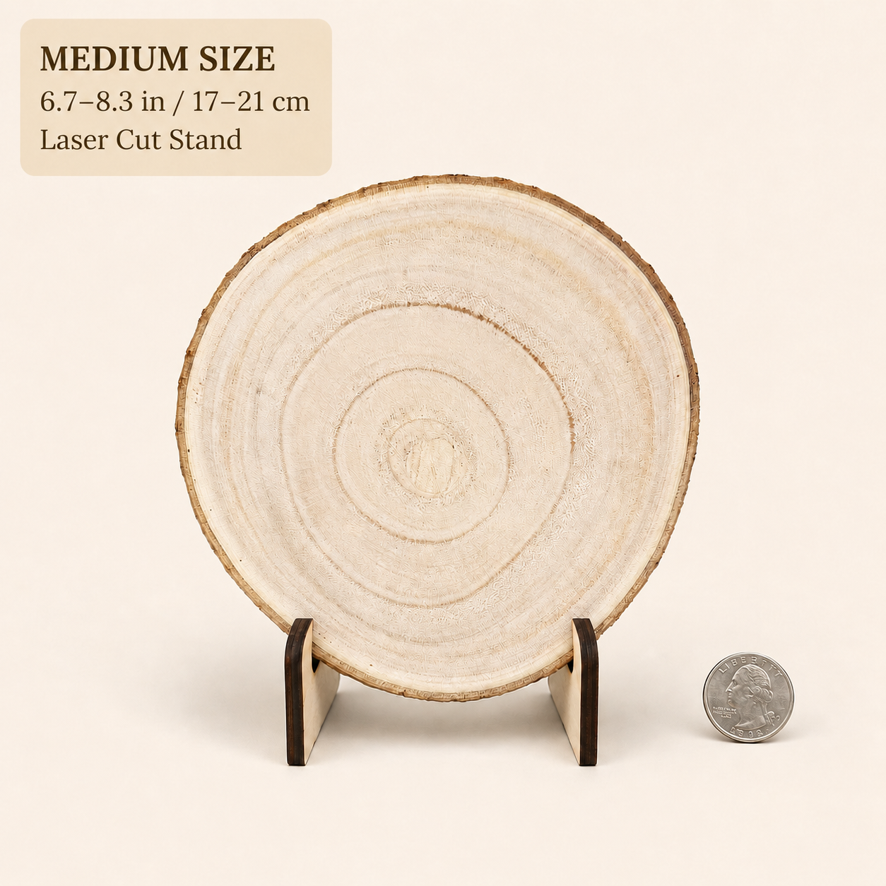 Medium size 6.7-8.3 in / 17-21 cm - Laser Cut Stand